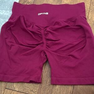 DFYNE Women's Maroon Bike Shorts